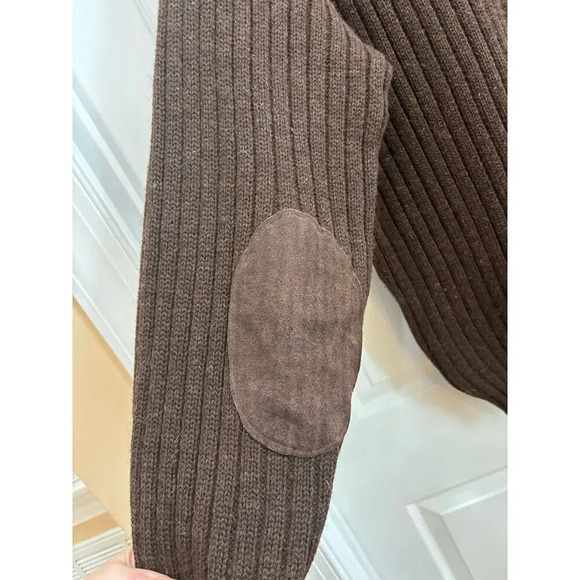 Barbour Brown Ribbed Men's Sweater - Picture 8 of 12